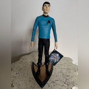Vintage Rare 1991 Hamilton Gifts Star Trek Mr. Spock 11" Figure & Stand